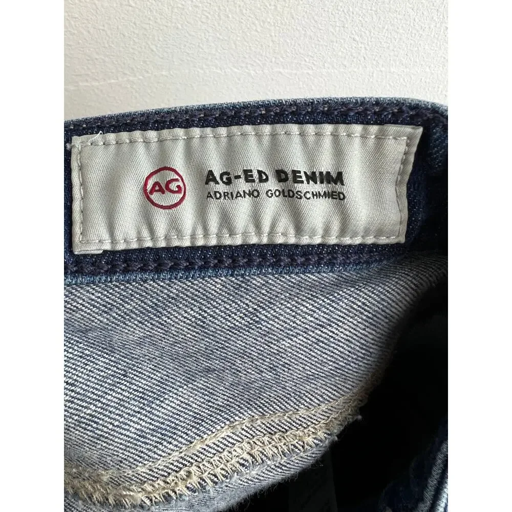 AG-ED Denim Blue 11 Year Swapmeet Wash Cotton Blend Denim Jeans Jeggings 29 R